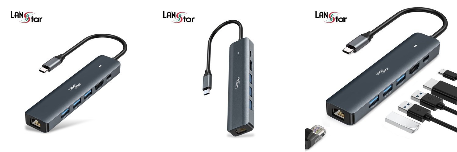 7in1 USB C타입 허브 RGB LED 멀티스테이션 NX1201