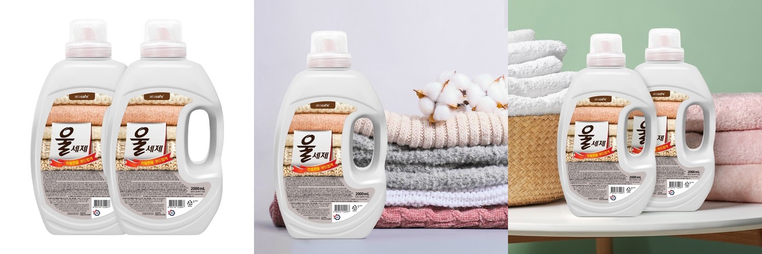 에코두 운동복 레깅스 속옷 전용 울샴푸 울세탁 세제 750ml, 2개