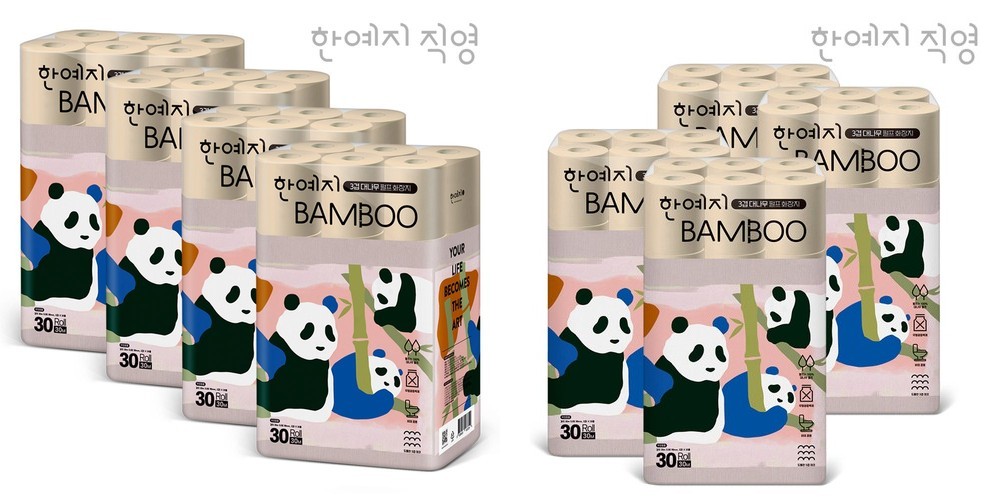 코디 순백 화장지 도톰한 3겹 25m 30롤 2팩 먼지없는 물에잘녹는 두루마리 휴지