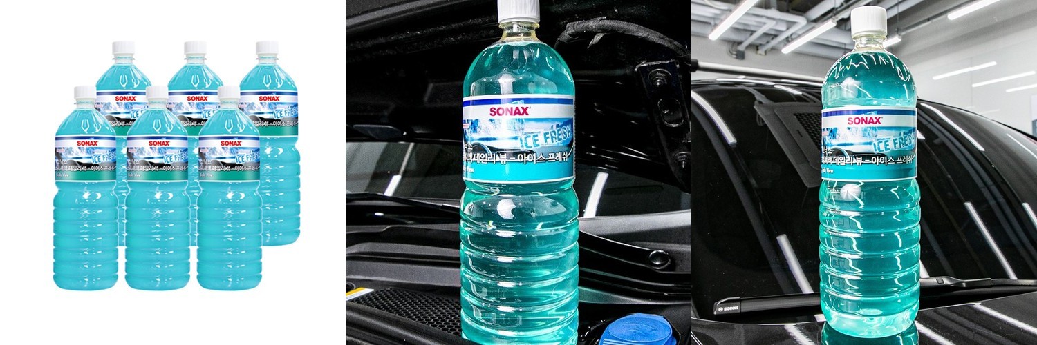 디테일링 프로 에탄올 워셔액 자동차 사계절 워셔액 1.8L, 6개