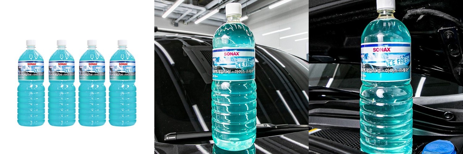 디테일링 프로 에탄올 워셔액 자동차 사계절 워셔액 1.8L, 6개