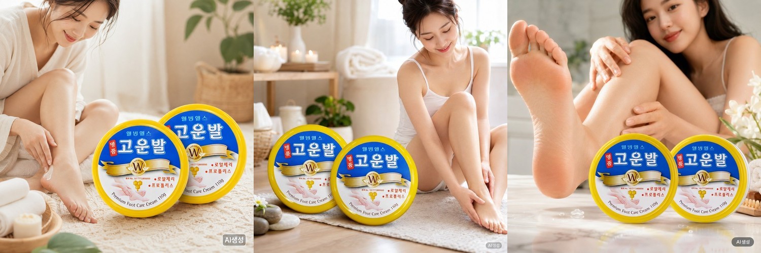 명품 고운발 풋크림 발각질 로얄제리 프로폴리스 110g 4개