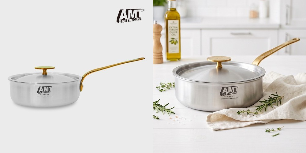 AMT 코닉 316Ti 스텐 통5중 파티웍 28cm