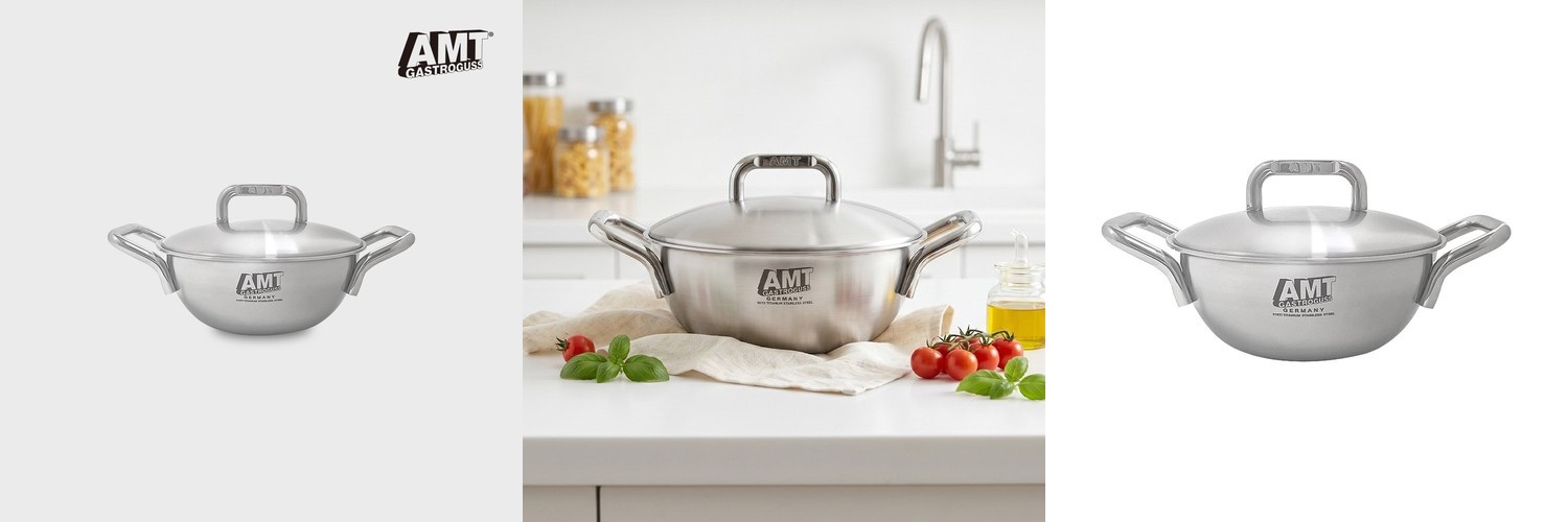 AMT 코닉 316Ti 스텐 통5중 파티웍 28cm