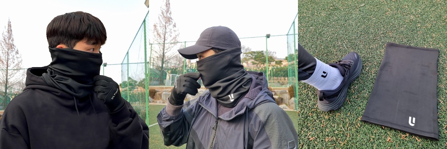 겨울 슬림핏 기모 방한 마스크 넥게이터 스키 골프 자전거 등산 넥커버
