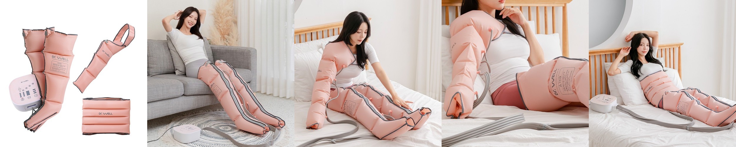 큐핏 EMS 저주파 마사지 슬리퍼 발마사지기 하체순환 실내화